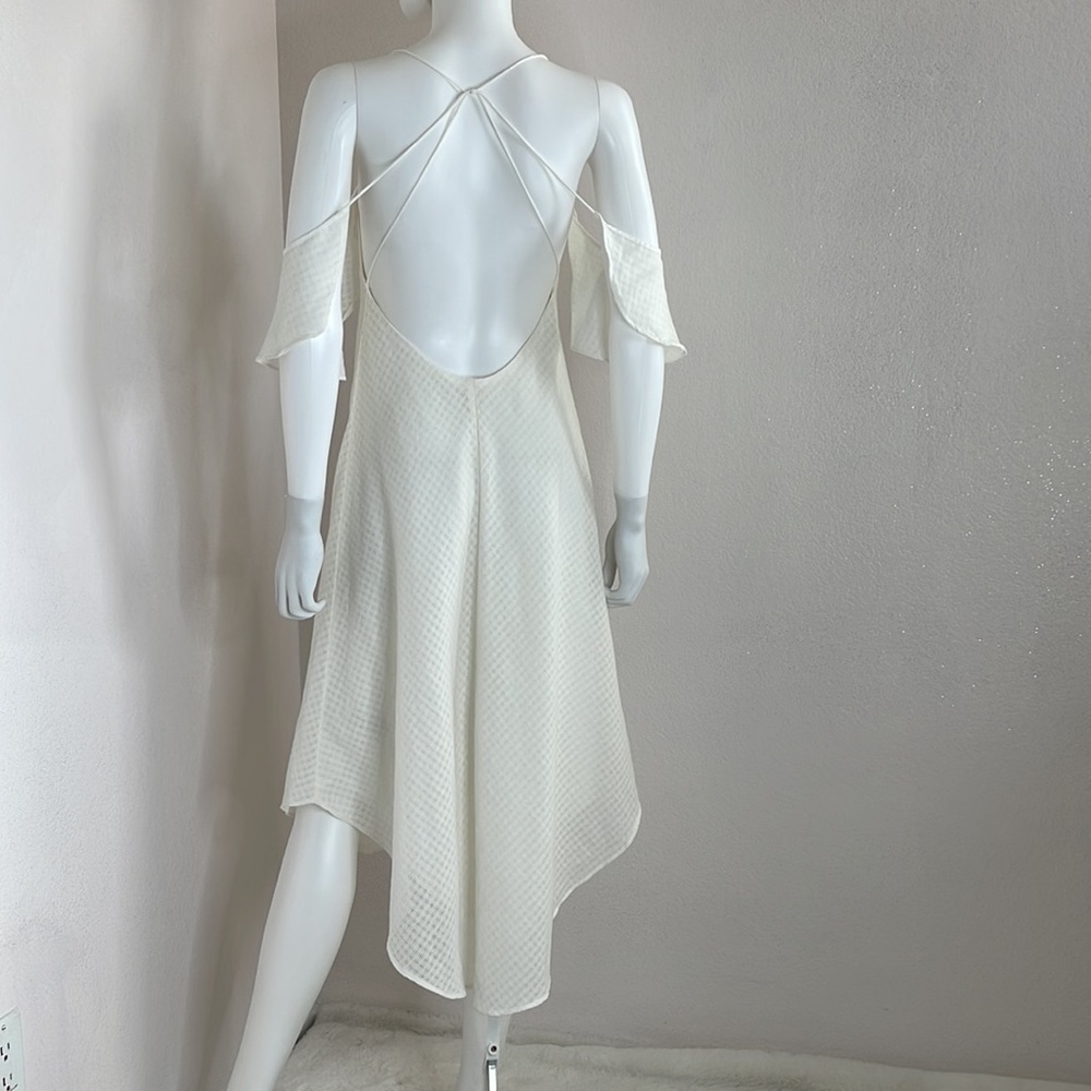 Silence & noise off white ruffle summer day dress - Picture 9 of 14